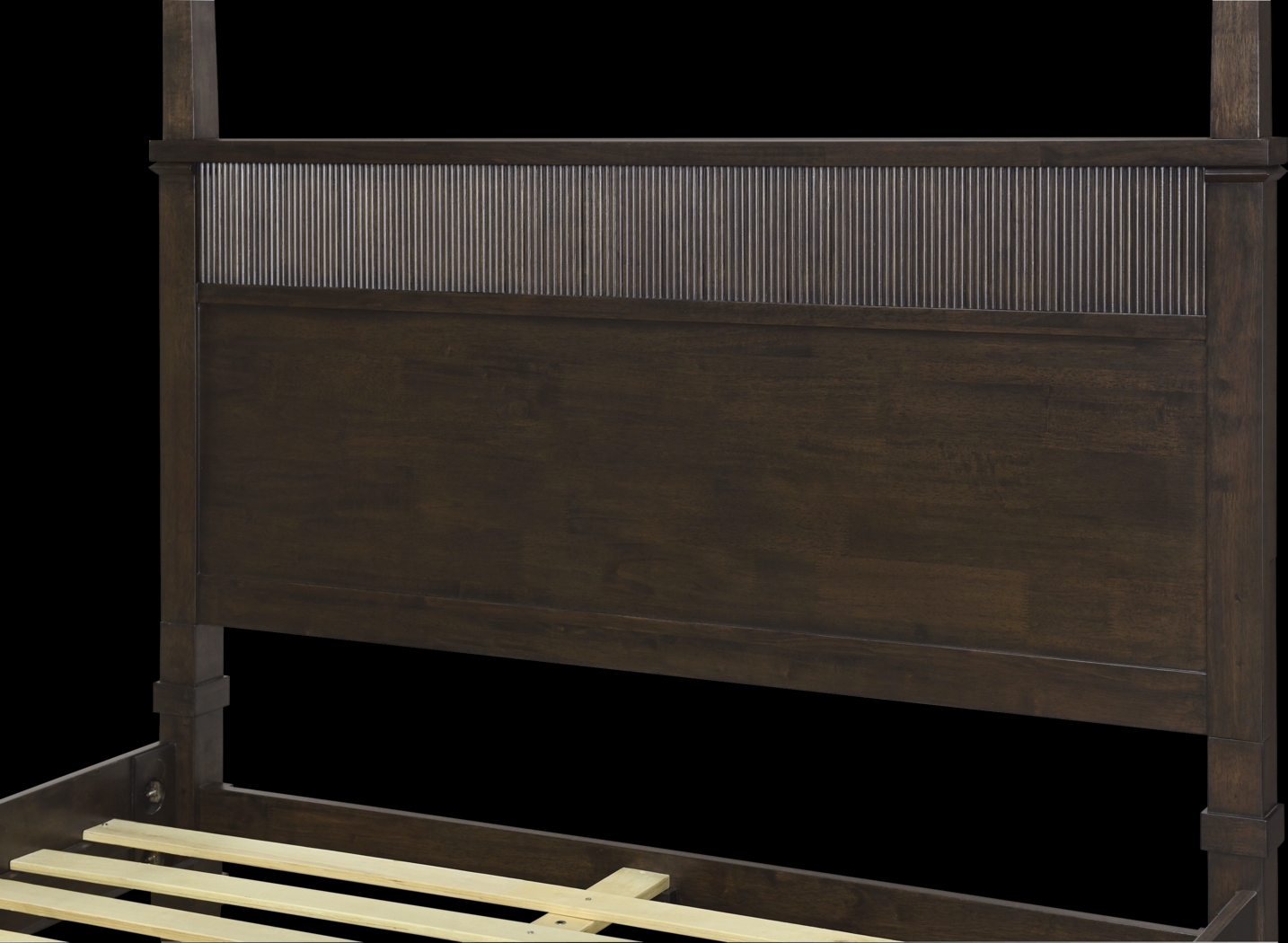 Mosscliff Brown Queen Canopy Bed - Thumbnail - Image 7