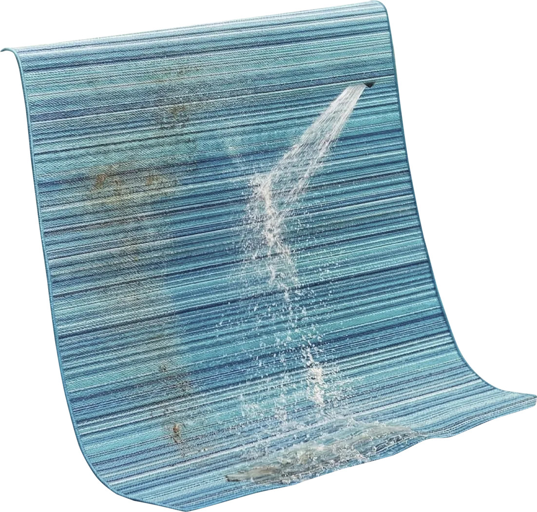Mossi Blue 6' x 9' Indoor/Outdoor Rug - Thumbnail - Image 3