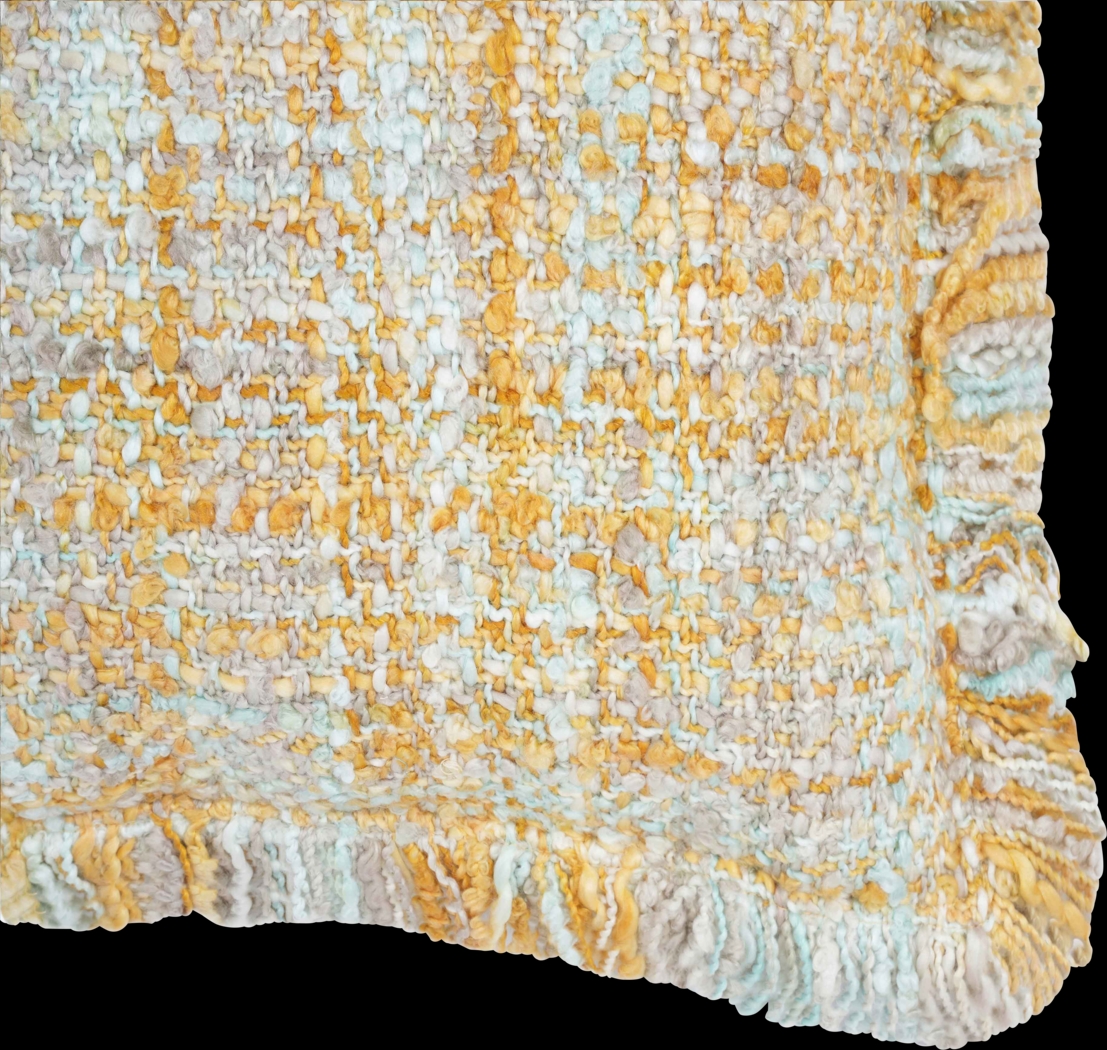 Mossrose Yellow Accent Pillow - Thumbnail - Image 2