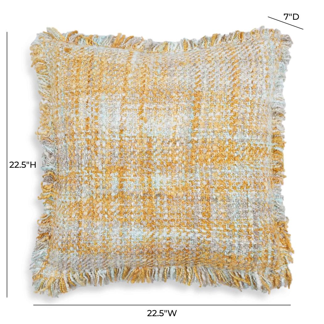 Mossrose Yellow Accent Pillow - Thumbnail - Image 3