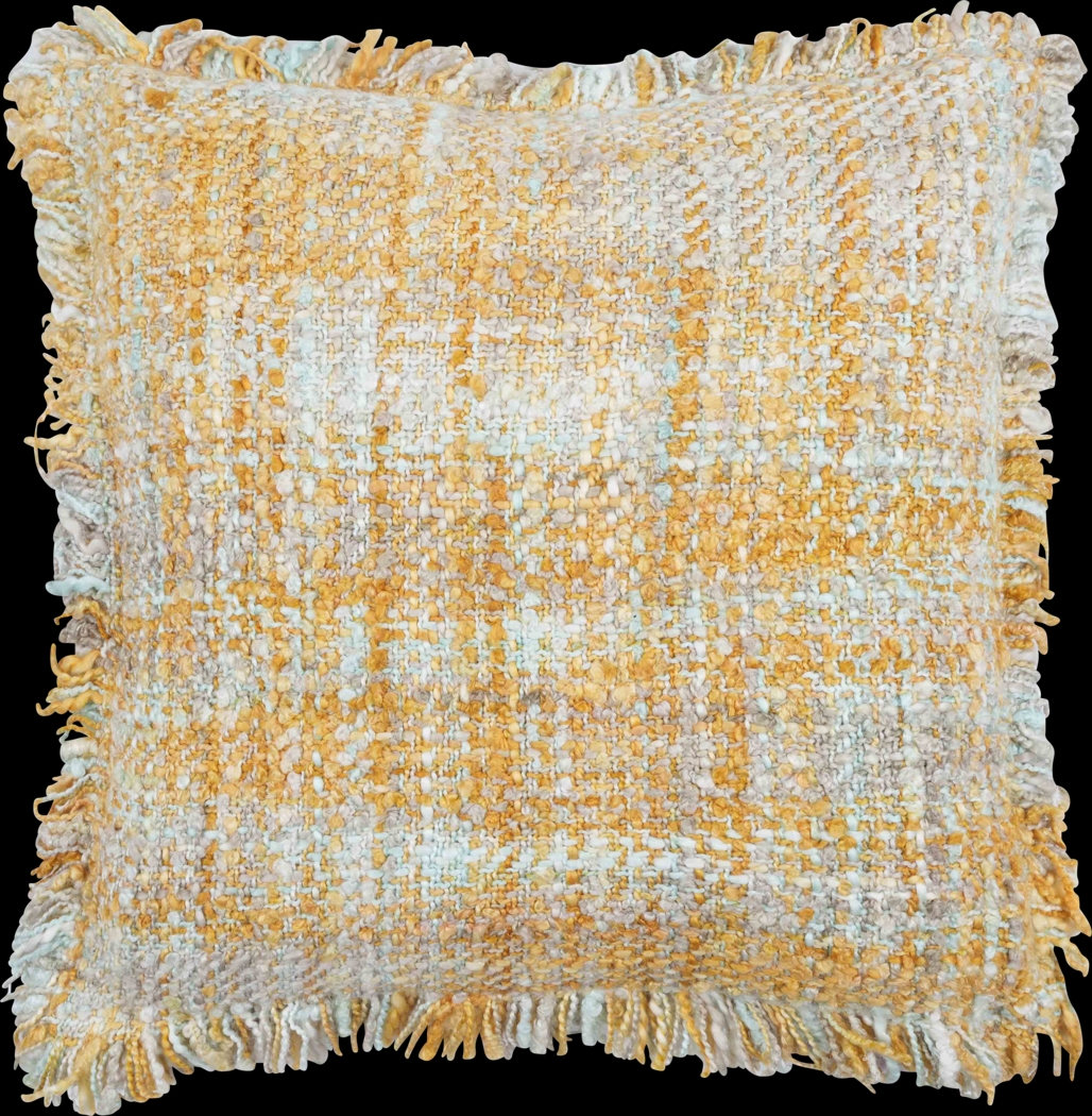 Mossrose Yellow Accent Pillow - Thumbnail - Image 1