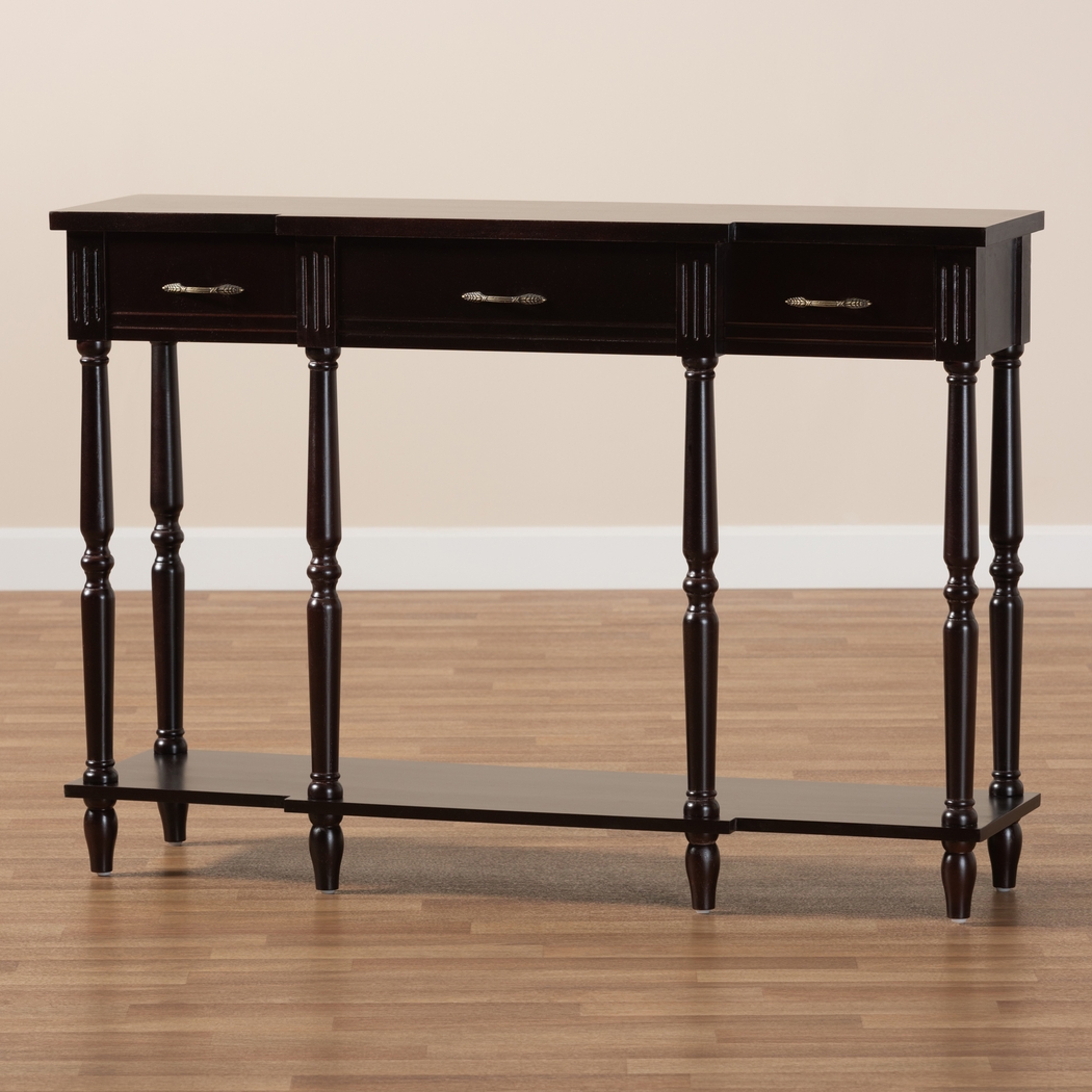 Motlow Dark Brown Sofa Table - Thumbnail - Image 8