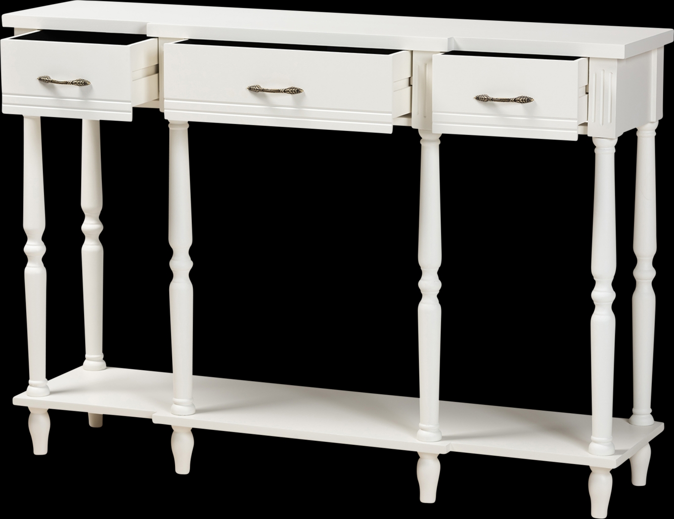 Motlow White Sofa Table - Thumbnail - Image 2