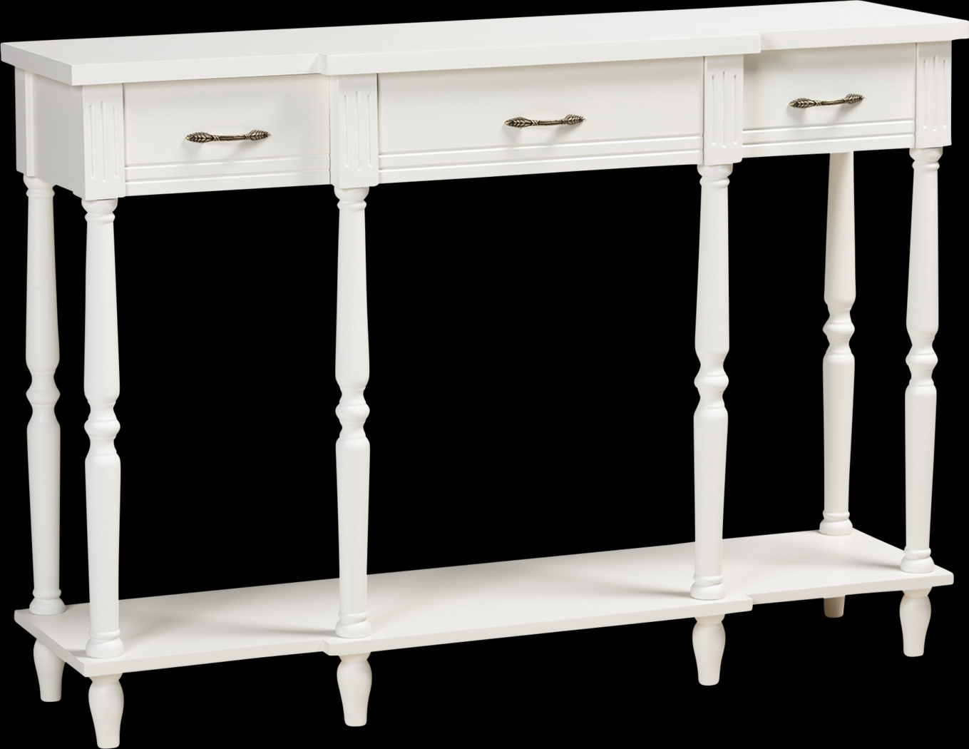 Motlow White Sofa Table - Thumbnail - Image 1