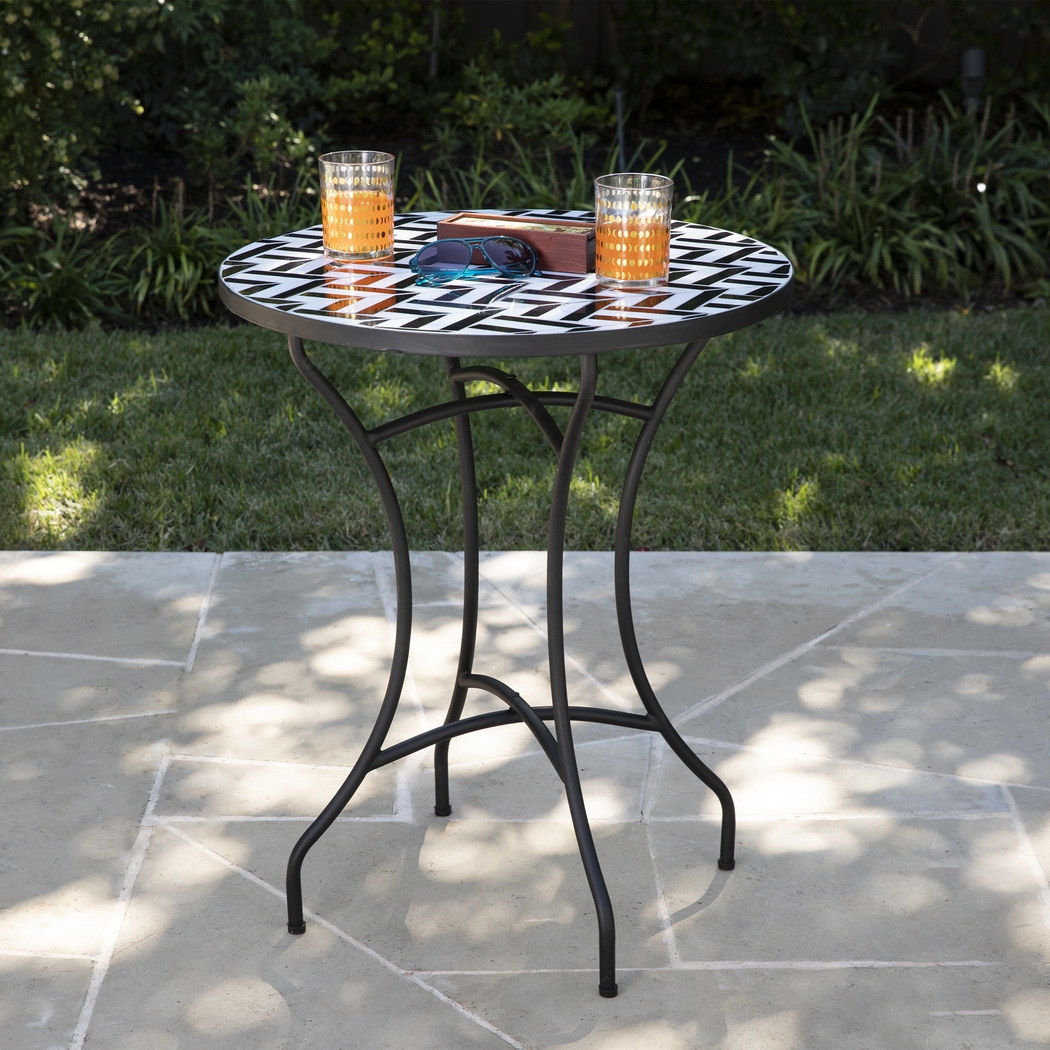Motsie Black Outdoor End Table - Thumbnail - Image 2
