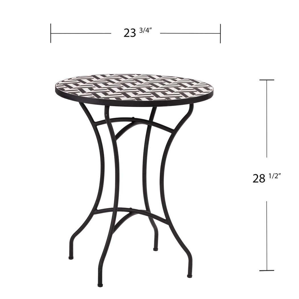 Motsie Black Outdoor End Table - Thumbnail - Image 7