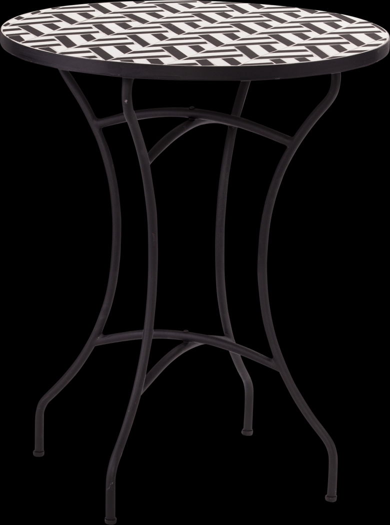 Motsie Black Outdoor End Table - Thumbnail - Image 1