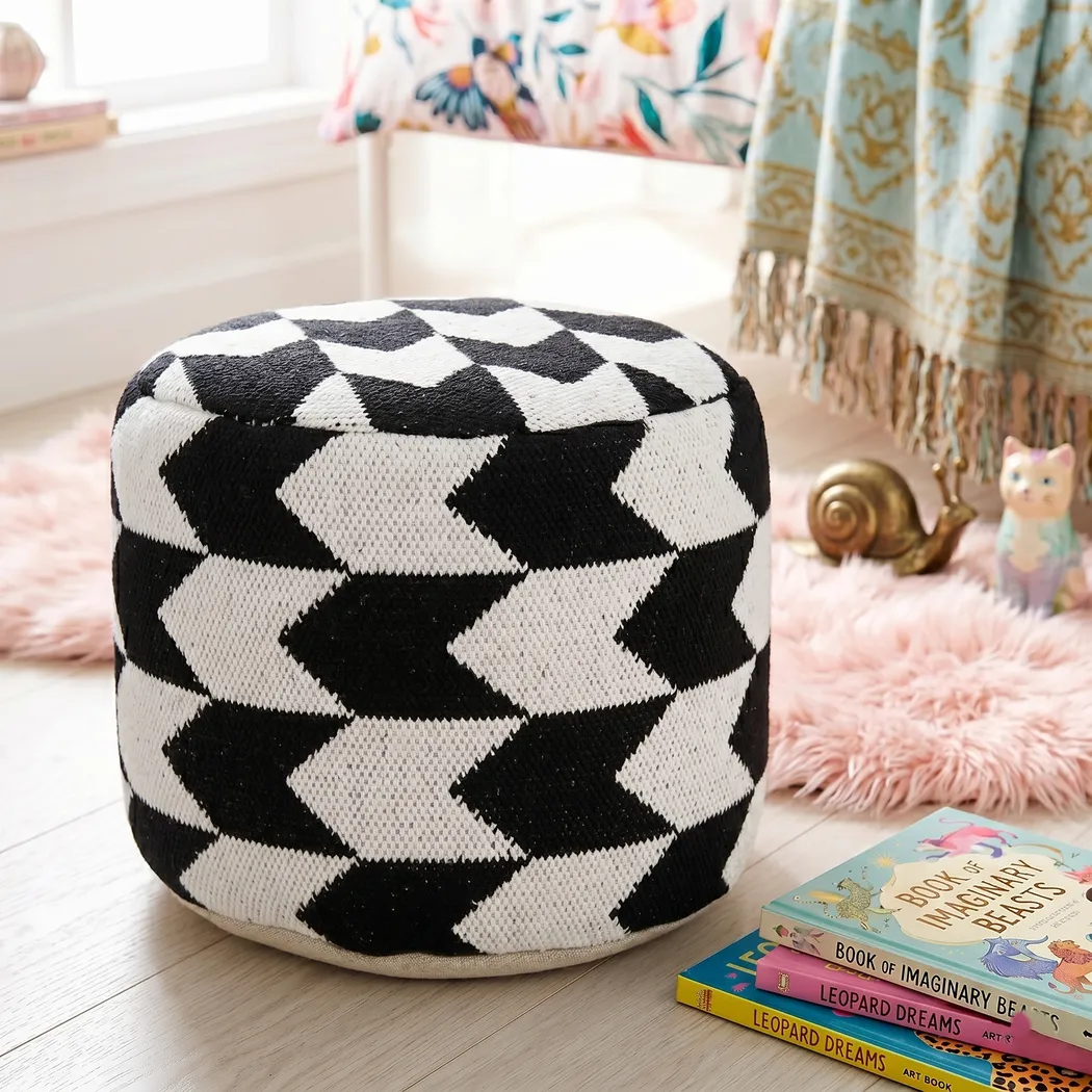 Motyn Black Pouf - Thumbnail - Image 8