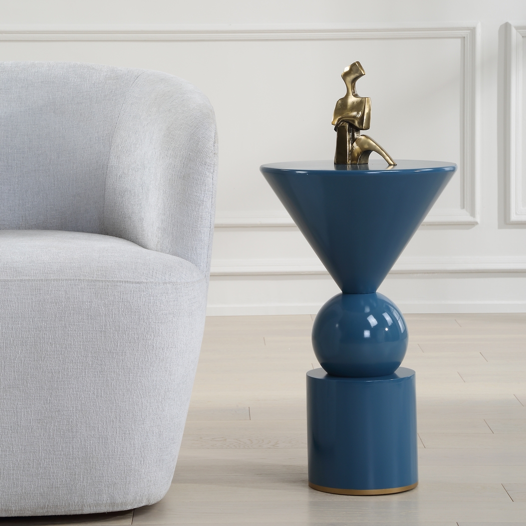 Mouh Blue Accent Table - Thumbnail - Image 2