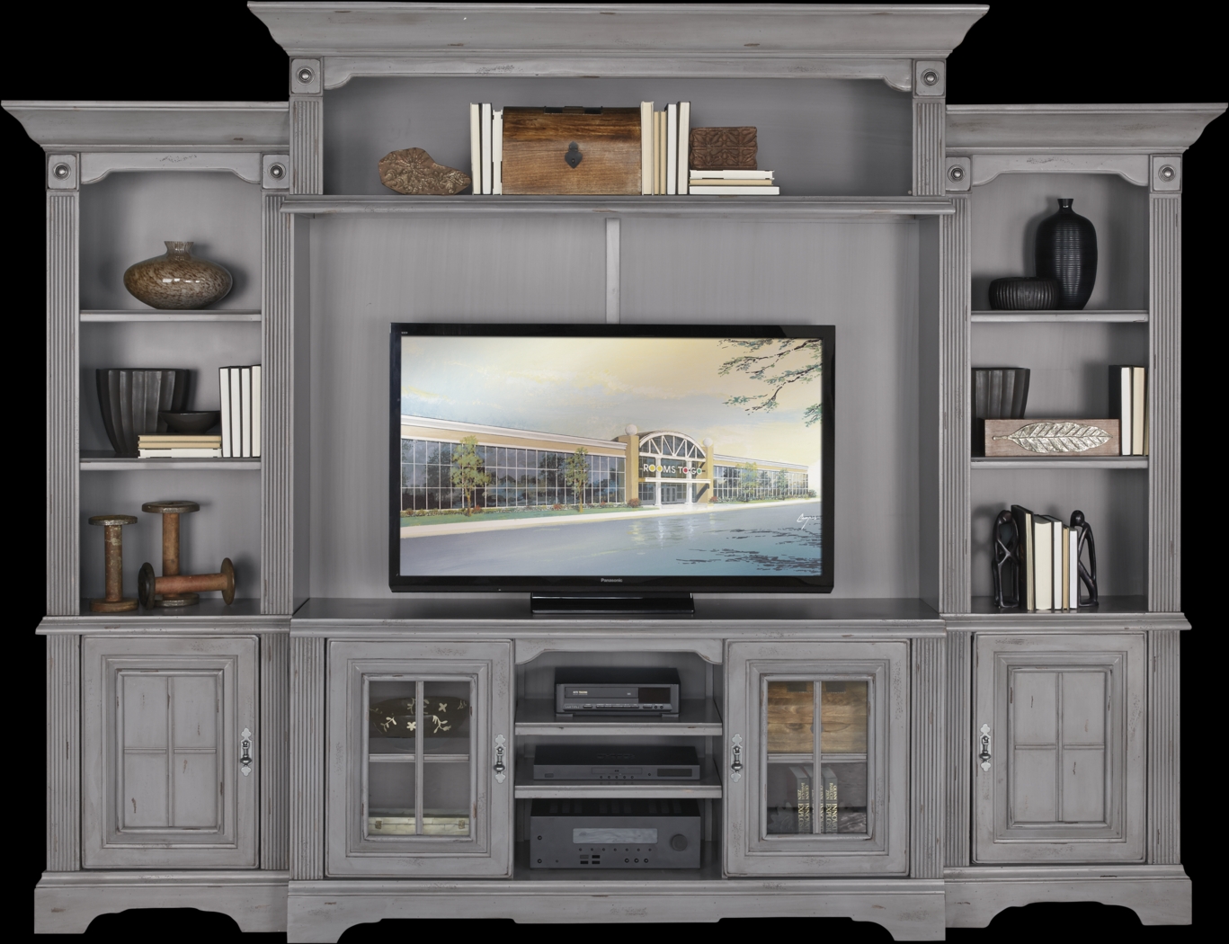 Mountain Bluff Gray 5 Pc Wall Unit - Thumbnail - Image 1