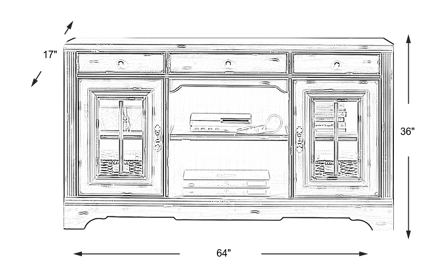 Dimension Image. Please refer to the Dimension Tab on this page for dimension details.