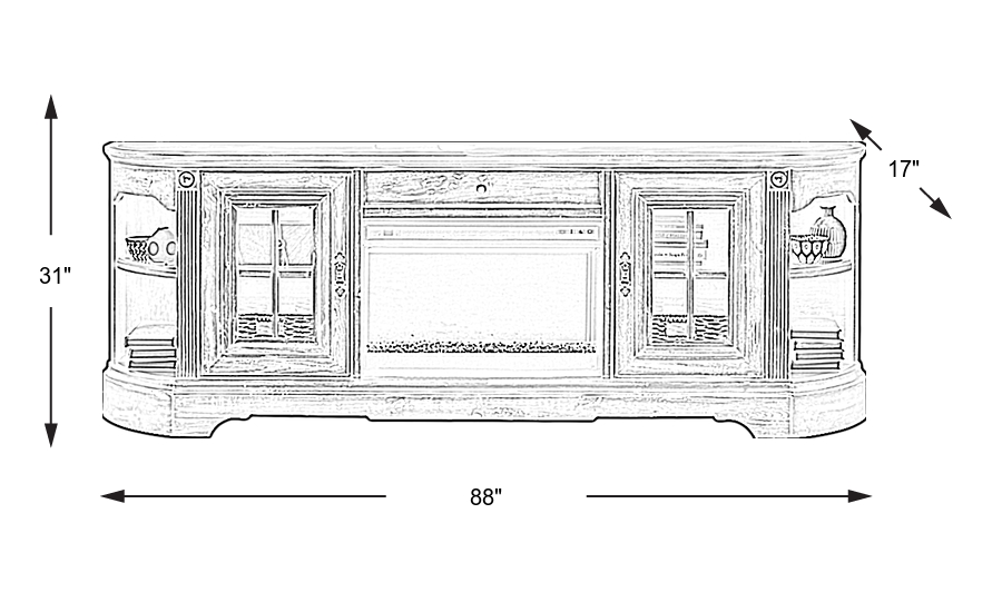 Dimension Image. Please refer to the Dimension Tab on this page for dimension details.