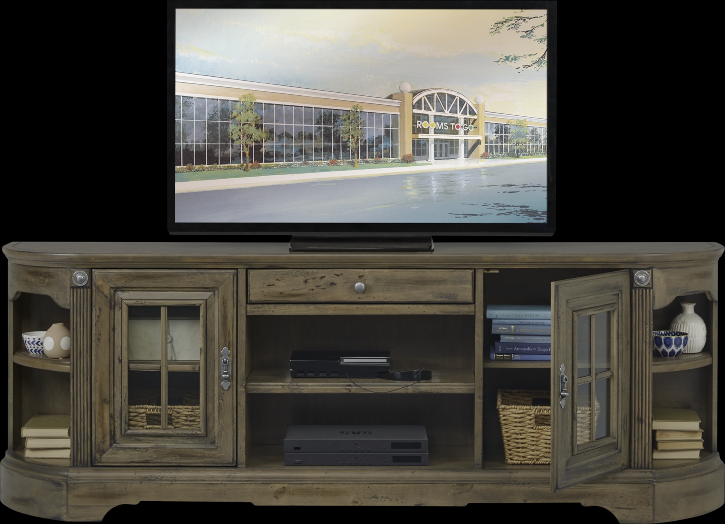 Mountain Bluff II Hickory 88 in. Console - Thumbnail - Image 3