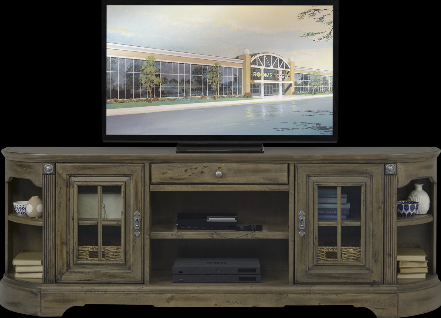 Mountain Bluff II Hickory 88 in. Console - Thumbnail - Image 1