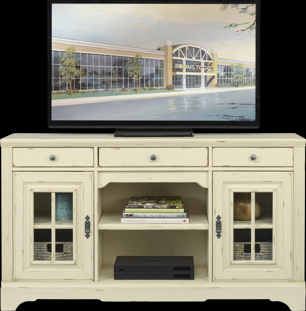 Mountain Bluff II White 64 in. Console - Thumbnail - Image 1