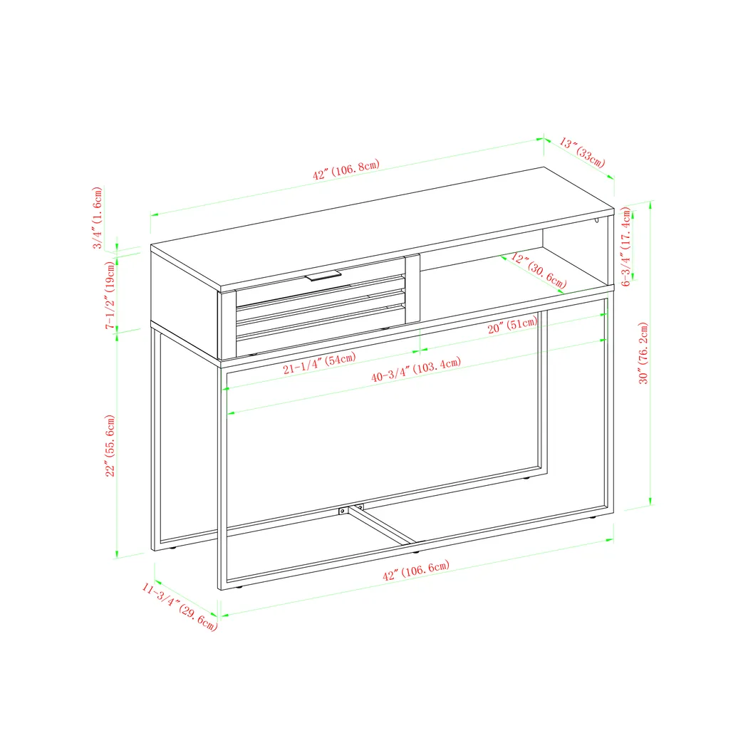 Mountain Brook Walnut Sofa Table - Image 5