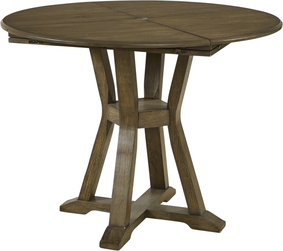 Mountain View Oak Round Counter Height Dining Table - Thumbnail - Image 1