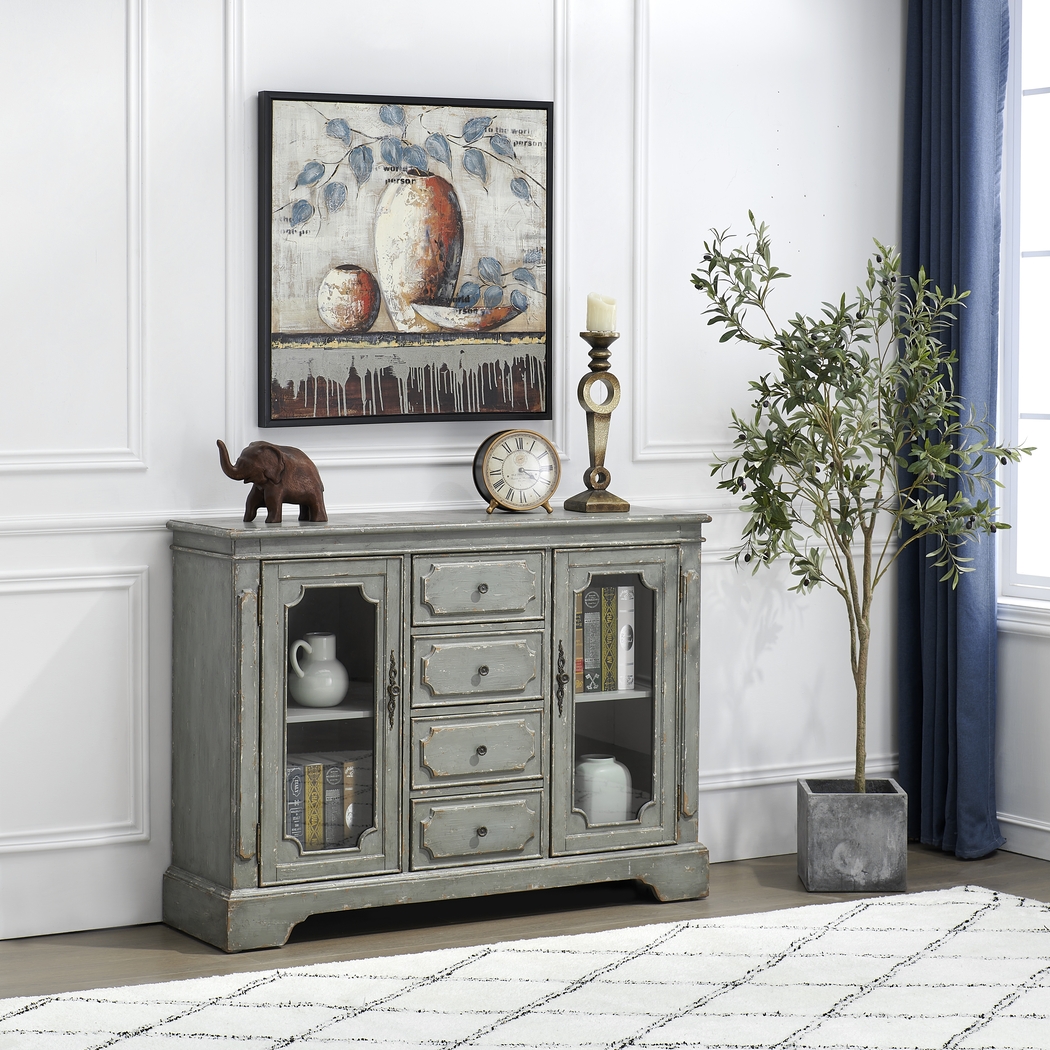 Mountmullion Gray Accent Cabinet - Thumbnail - Image 2
