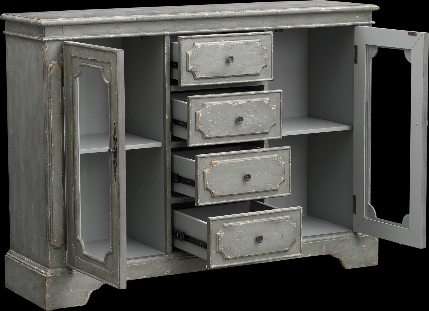 Mountmullion Gray Accent Cabinet - Thumbnail - Image 4