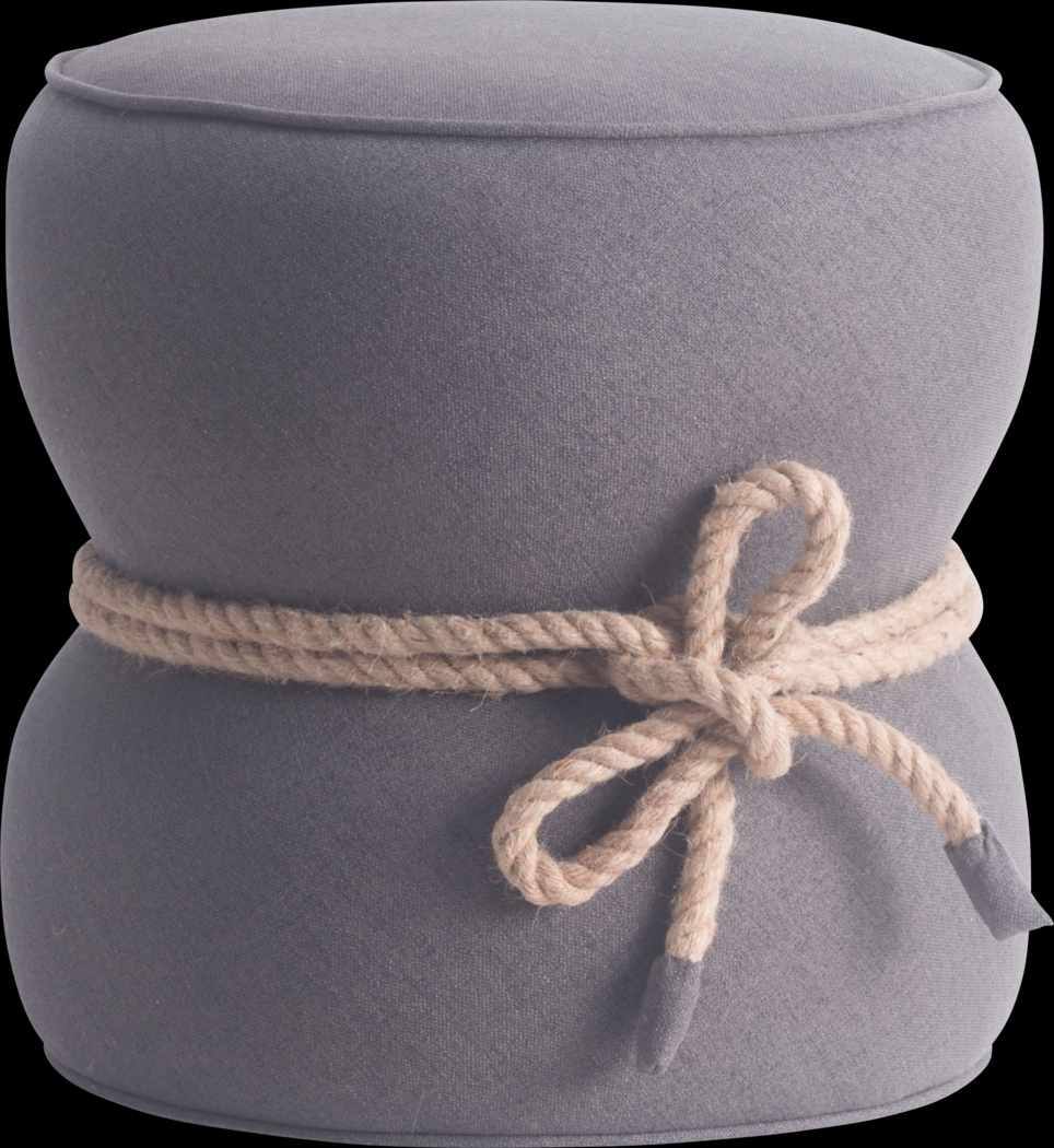 Moussey Gray Ottoman - Thumbnail - Image 1