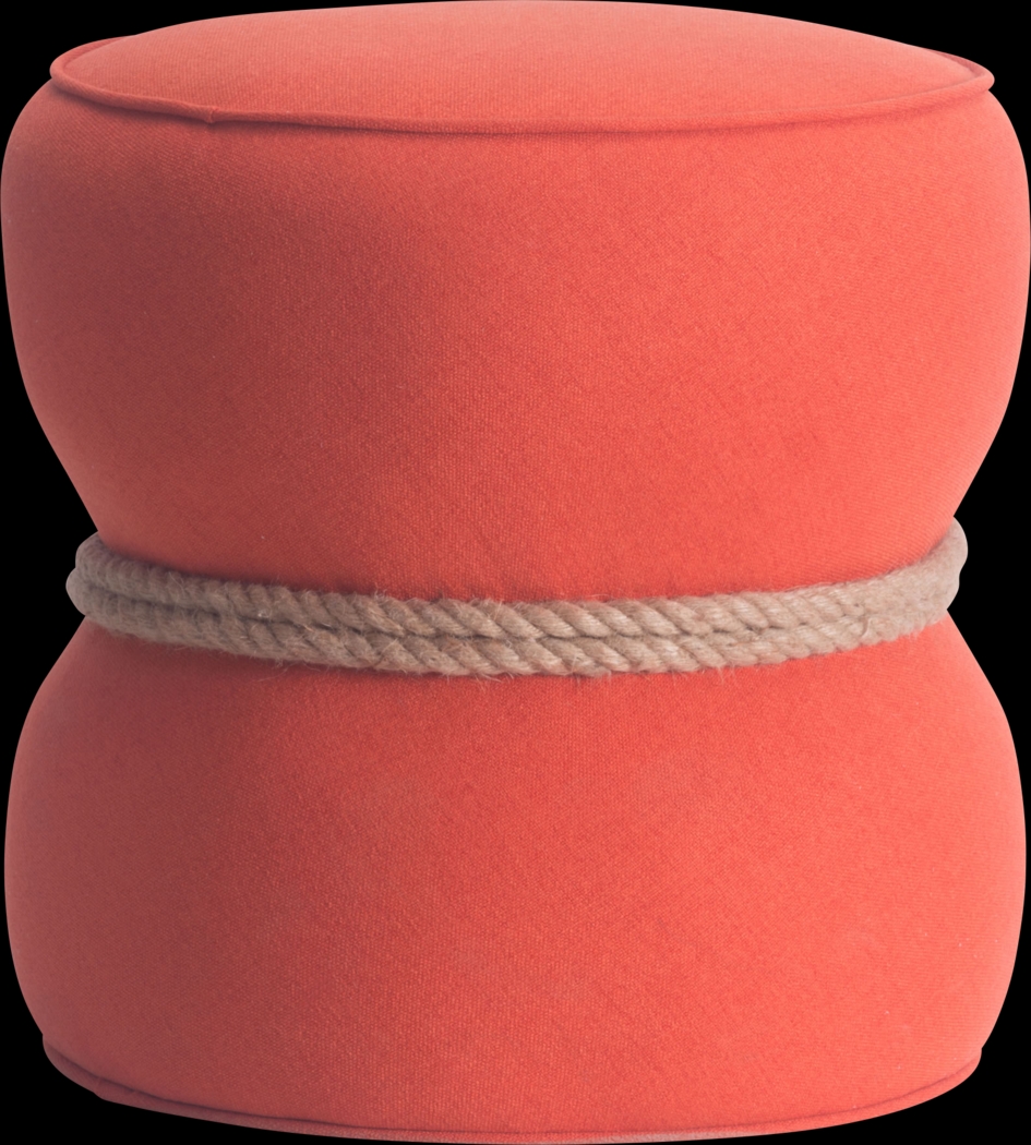 Moussey Orange Ottoman - Thumbnail - Image 2