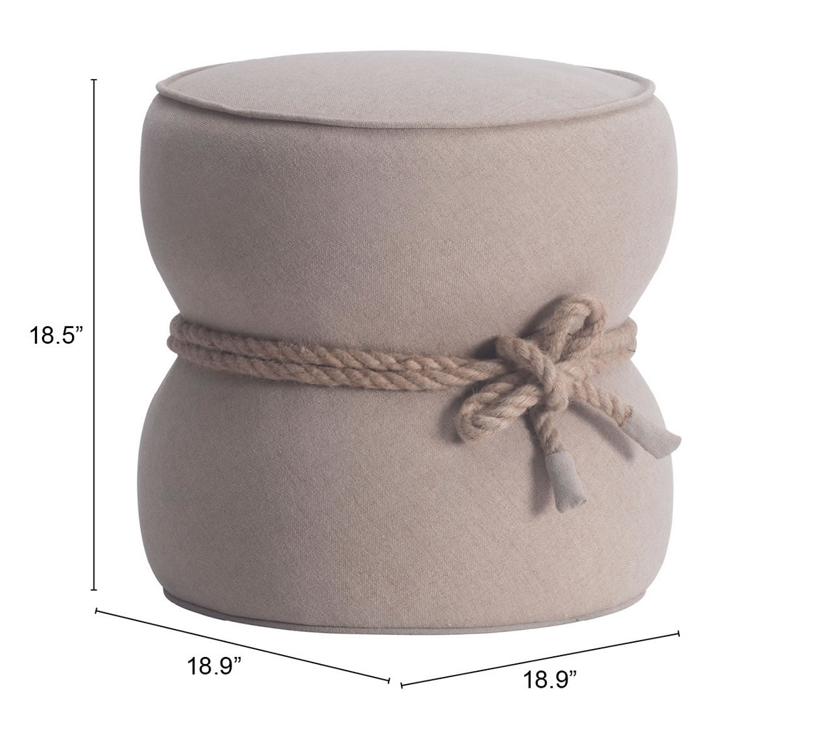 Moussey Sand Ottoman - Thumbnail - Image 3