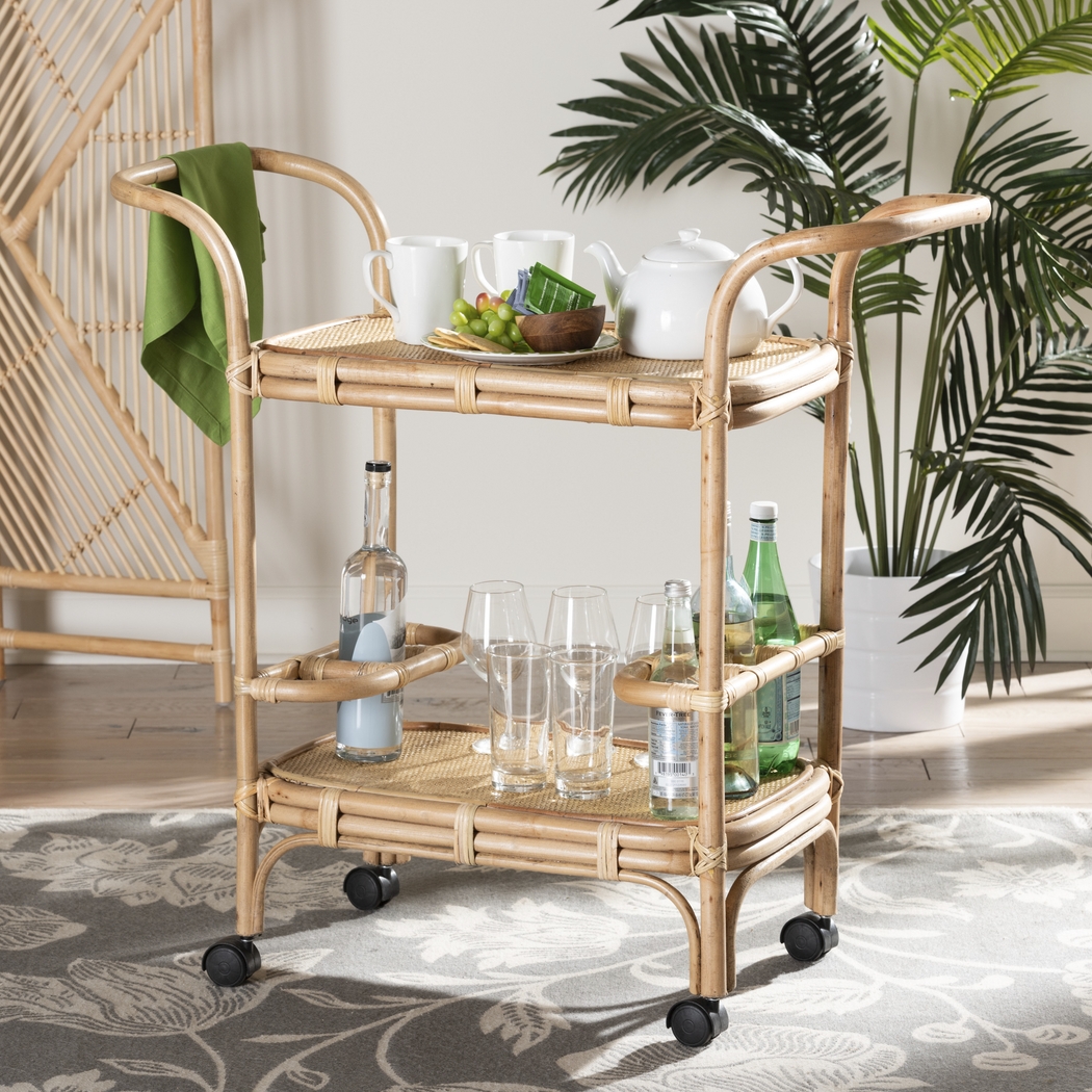 Mowrer Brown Bar Cart - Thumbnail - Image 2