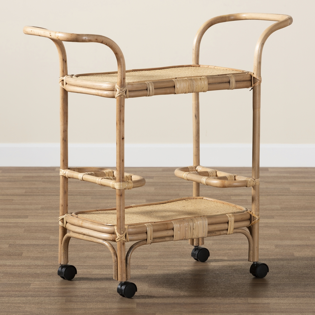 Mowrer Brown Bar Cart - Thumbnail - Image 3
