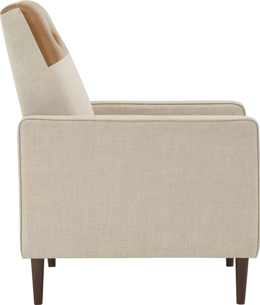 Moylan Beige Pushback Recliner - Thumbnail - Image 3