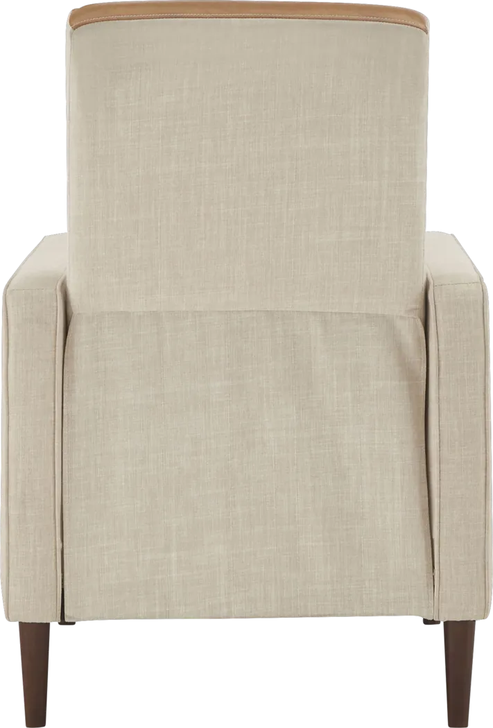 Moylan Beige Pushback Recliner - Thumbnail - Image 4