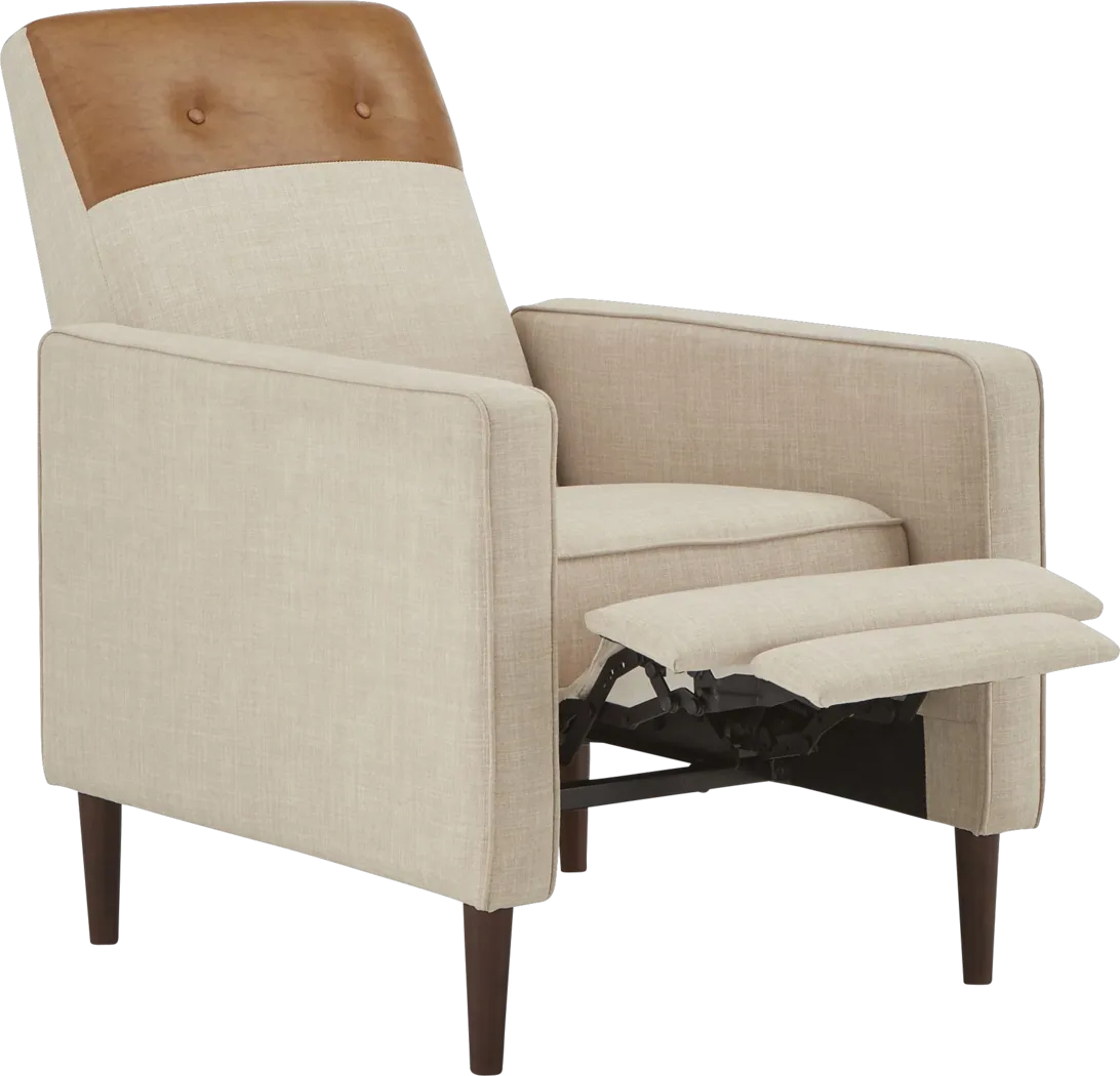 Moylan Beige Pushback Recliner - Thumbnail - Image 5