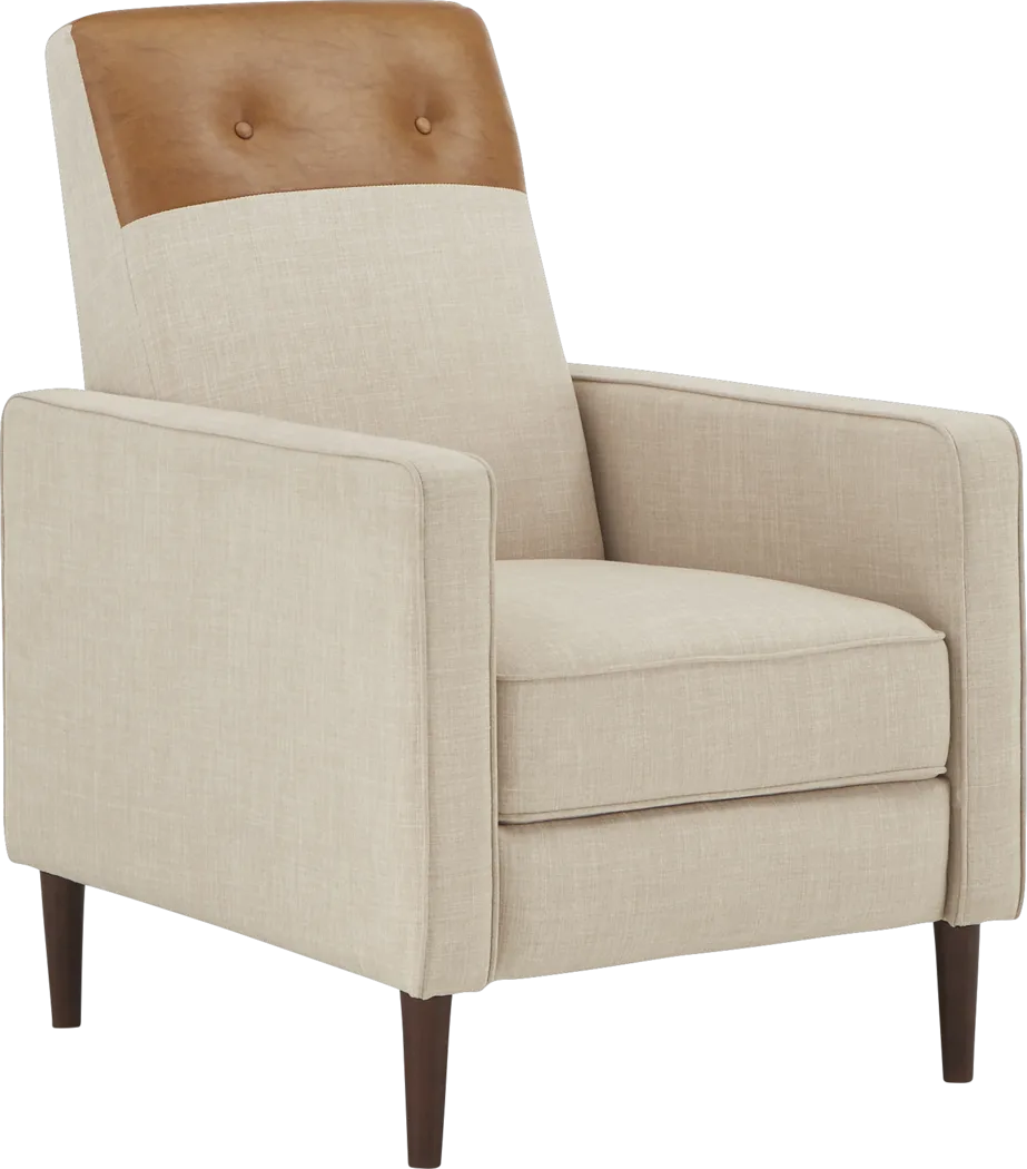 Moylan Beige Pushback Recliner - Thumbnail - Image 1