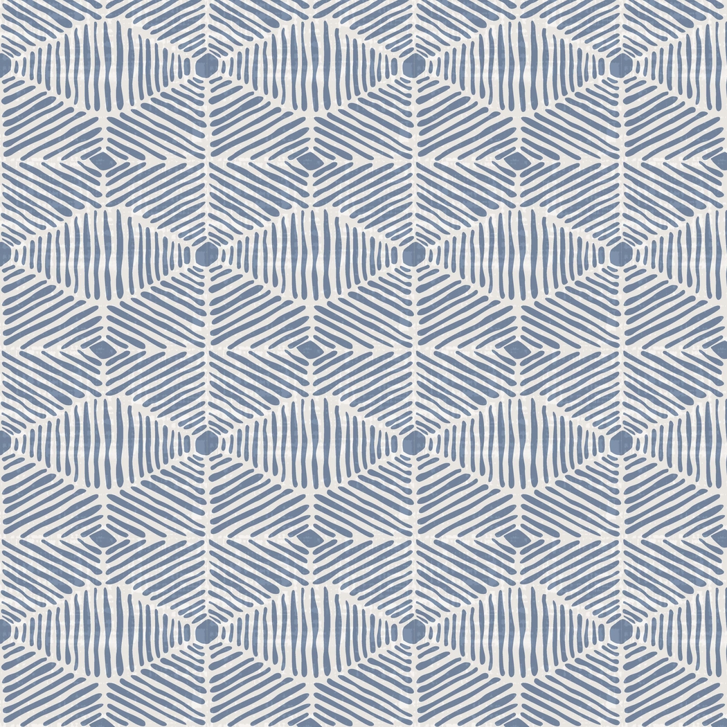 Moyle Blue Ottoman - Thumbnail - Image 2