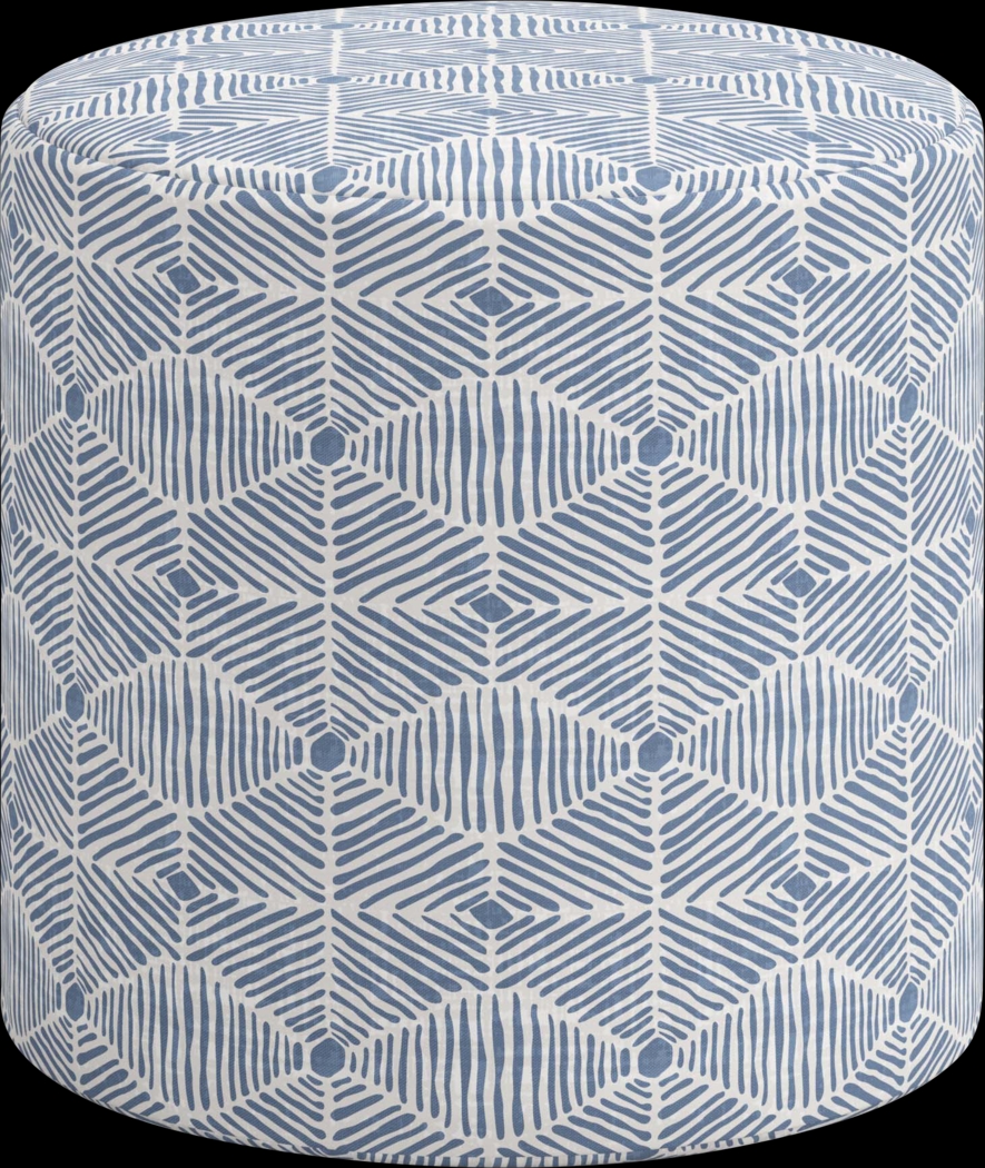 Moyle Blue Ottoman - Thumbnail - Image 3