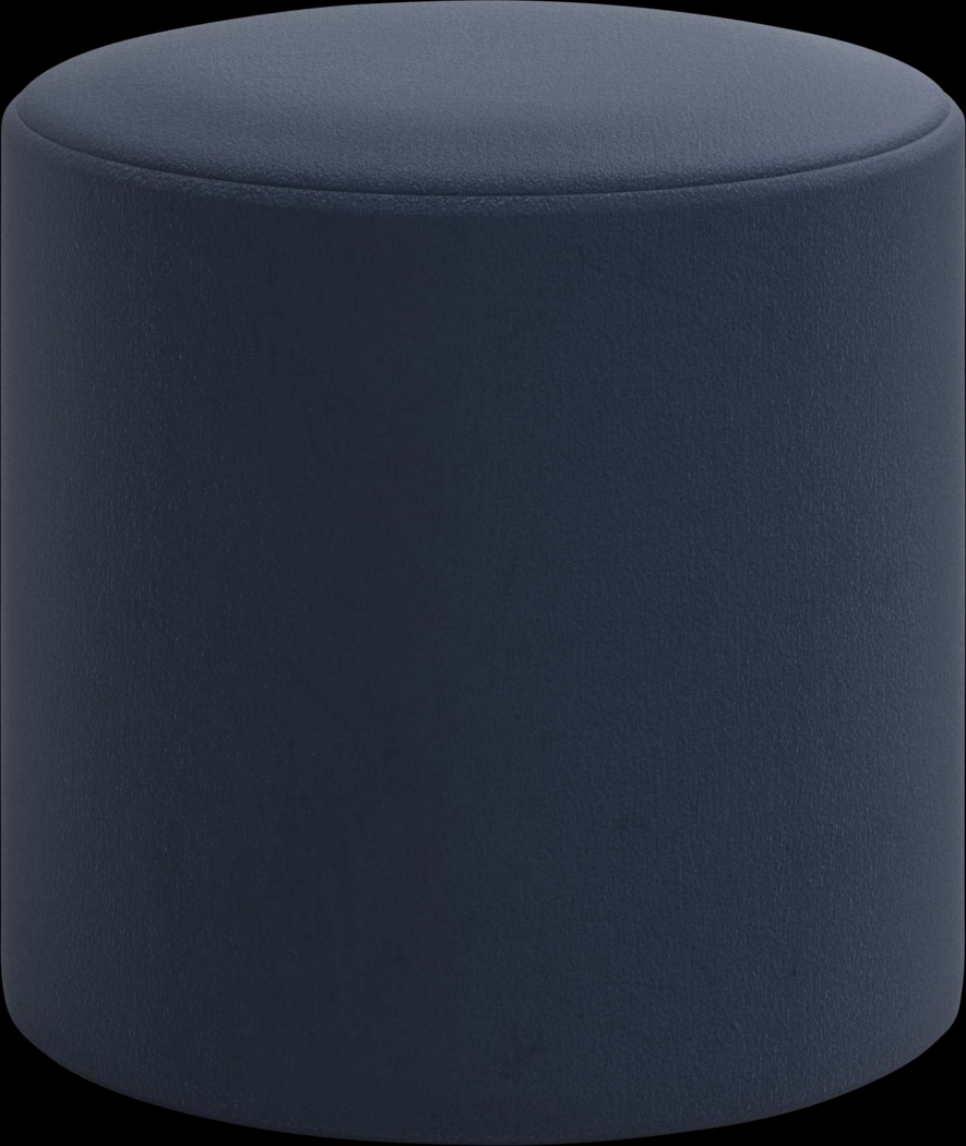 Moyle Dark Blue Ottoman - Thumbnail - Image 3