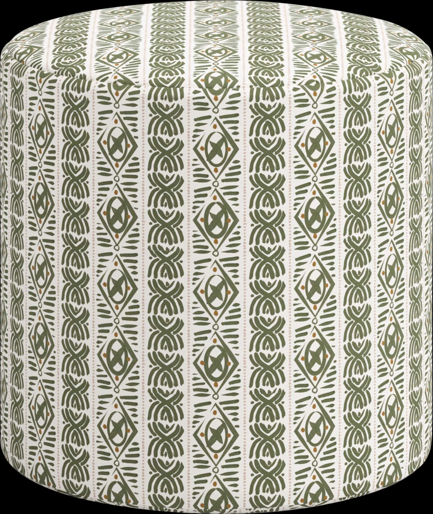 Moyle Green Ottoman - Thumbnail - Image 3