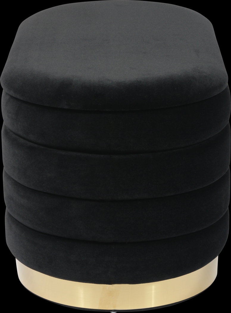 Moyra Black Storage Bench - Thumbnail - Image 4