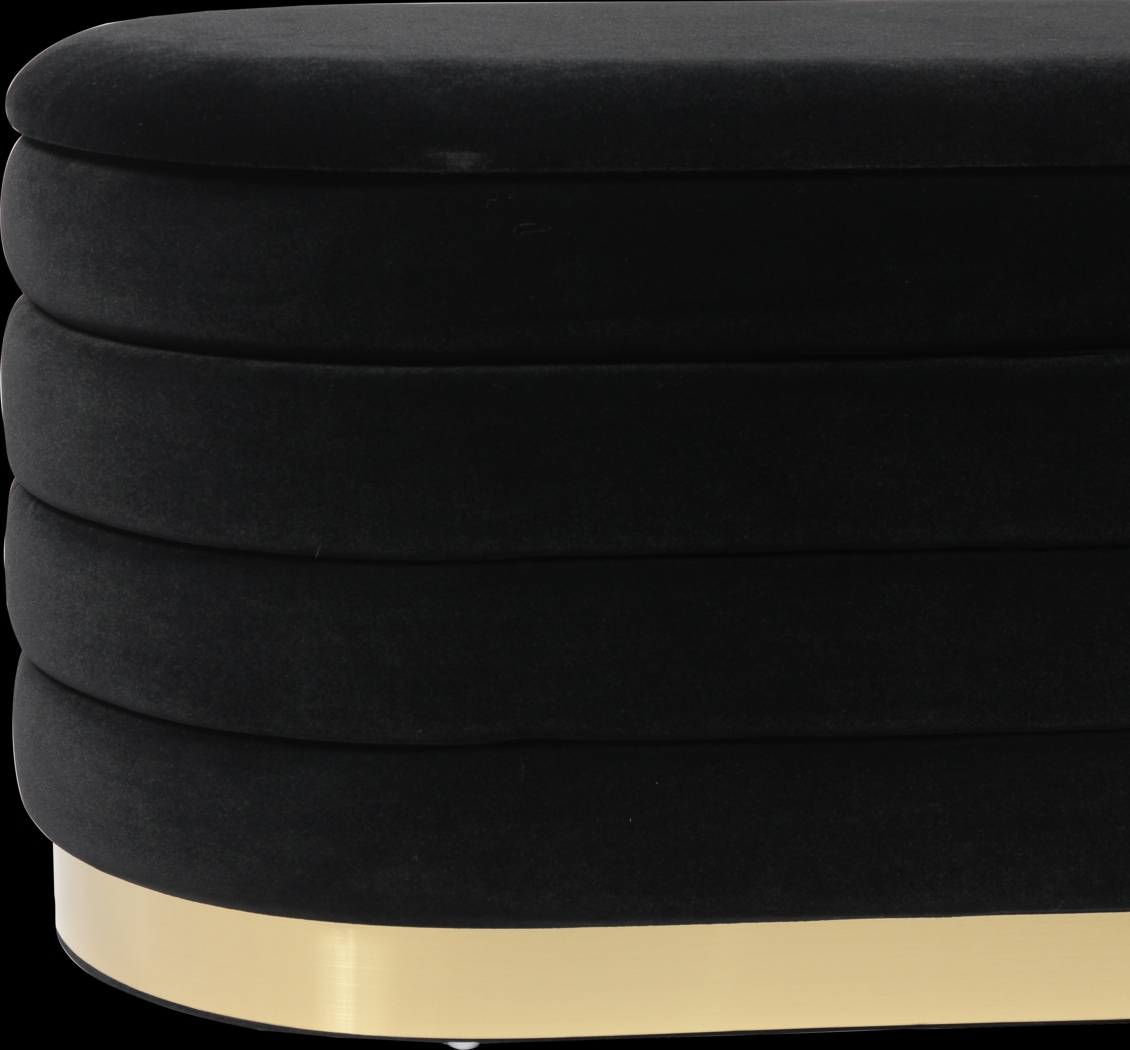 Moyra Black Storage Bench - Thumbnail - Image 6