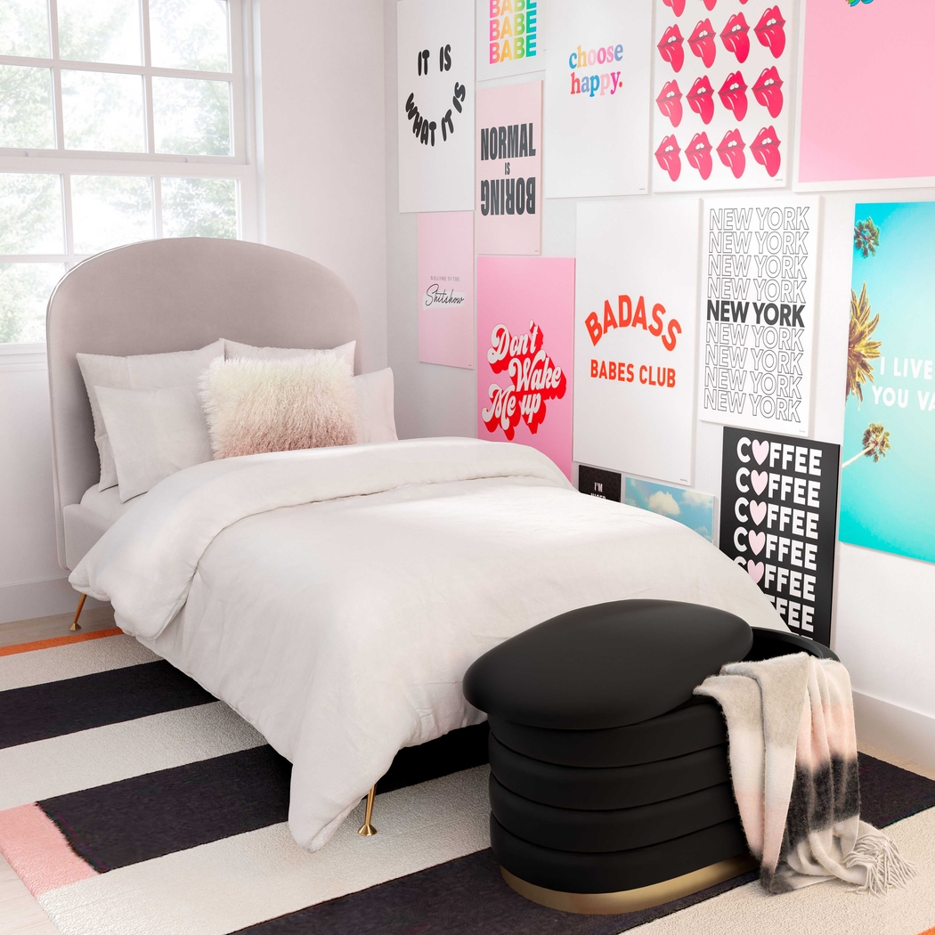 Moyra Black Storage Bench - Thumbnail - Image 8