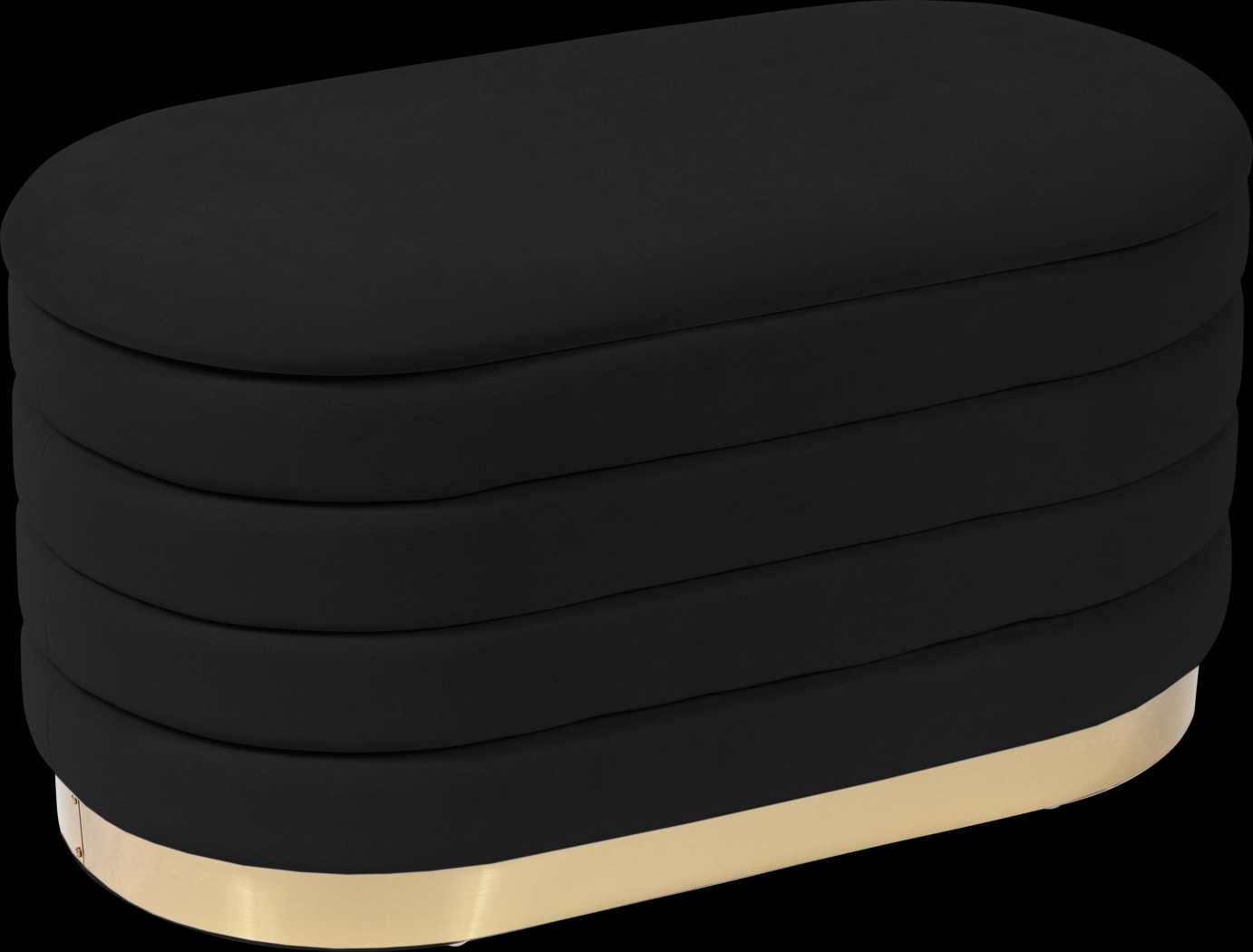 Moyra Black Storage Bench - Thumbnail - Image 1