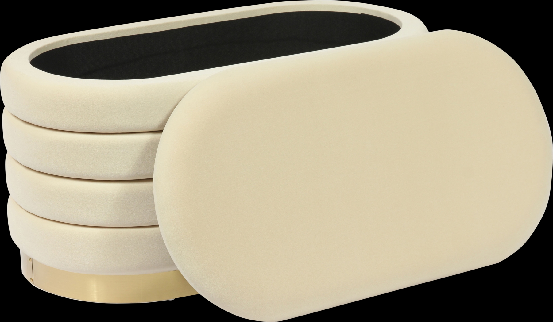 Moyra Cream Storage Bench - Thumbnail - Image 2