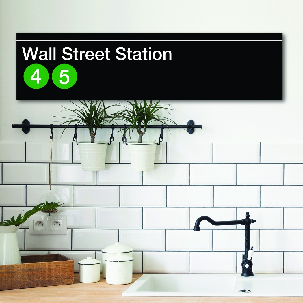 MTA Wall Street Station Black Artwork - Thumbnail - Image 2