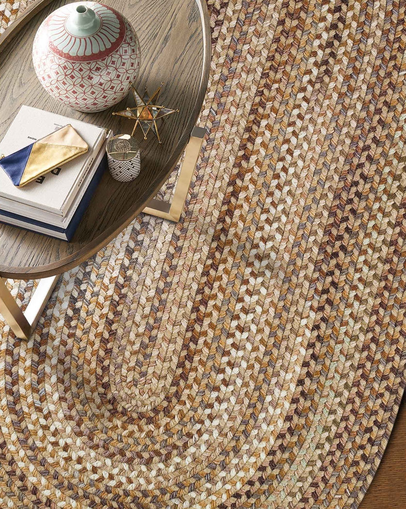 Mugadi Beige 3' x 5' Oval Rug - Thumbnail - Image 2