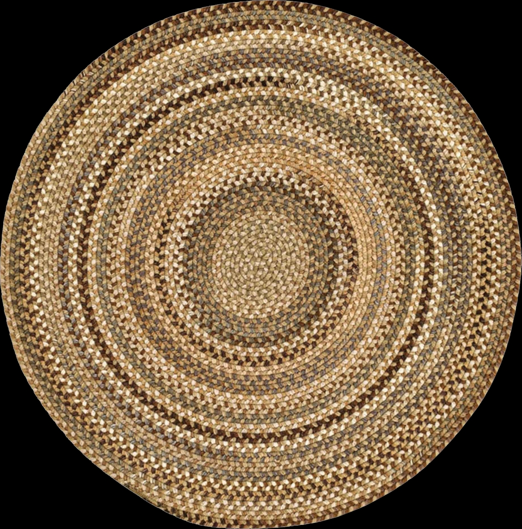 Mugadi Beige 5'6 Round Rug - Thumbnail - Image 1