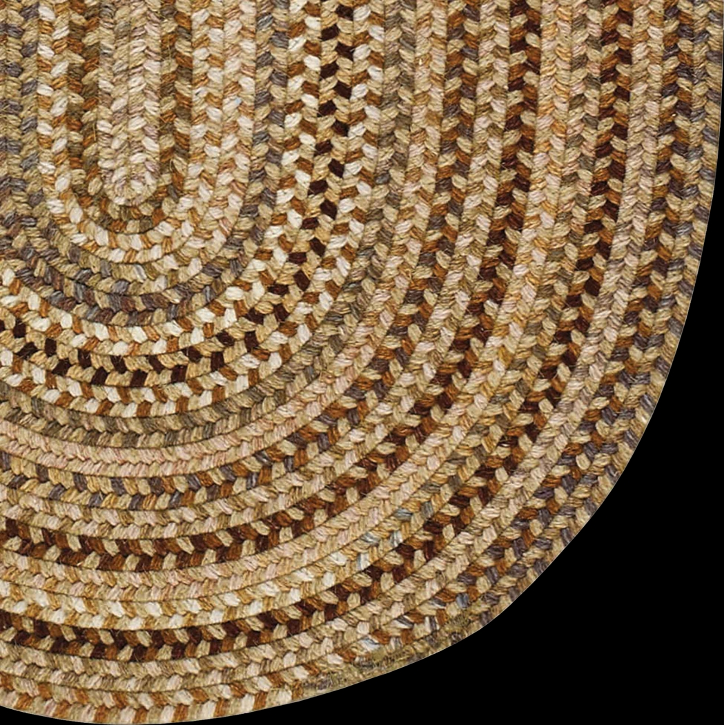 Mugadi Beige 8' x 11' Oval Rug - Thumbnail - Image 3