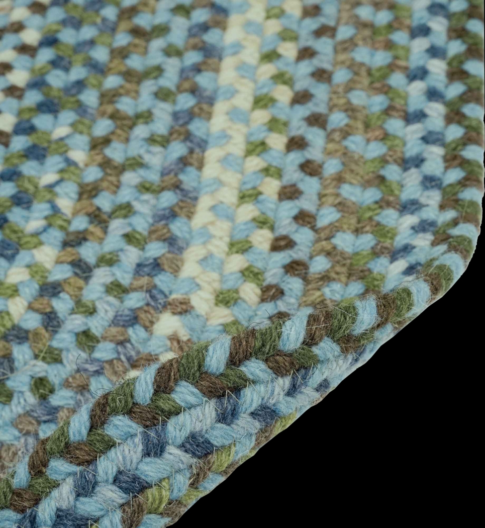 Mugadi Blue 3' x 5' Oval Rug - Thumbnail - Image 2