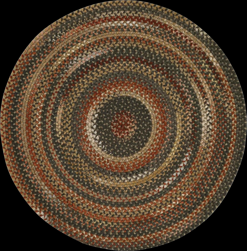 Mugadi Brown/Multi 5'6 Round Rug - Thumbnail - Image 1