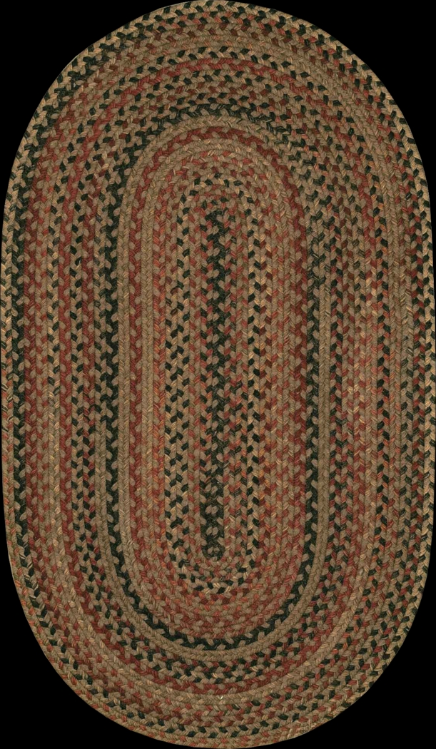 Mugadi Brown/Multi 8' x 11' Oval Rug - Thumbnail - Image 1