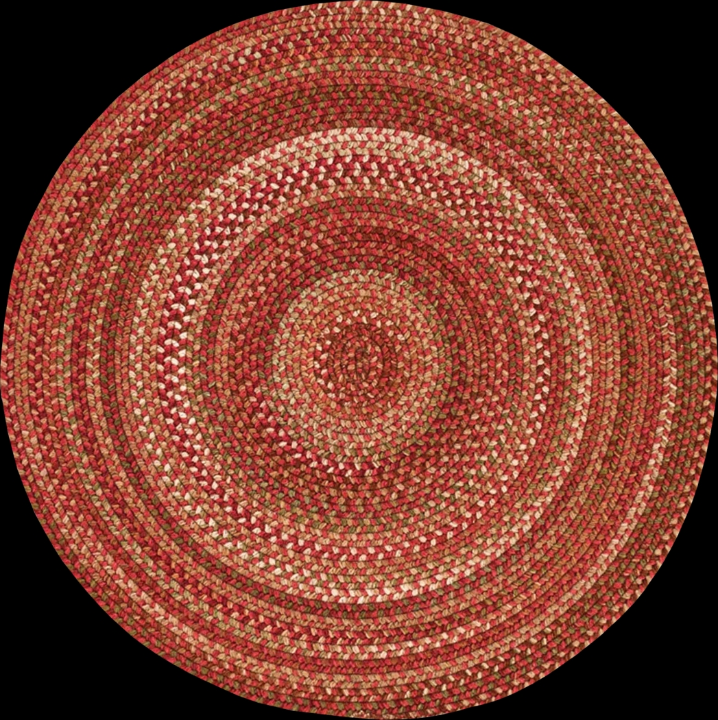Mugadi Red 7'6 Round Rug - Thumbnail - Image 1