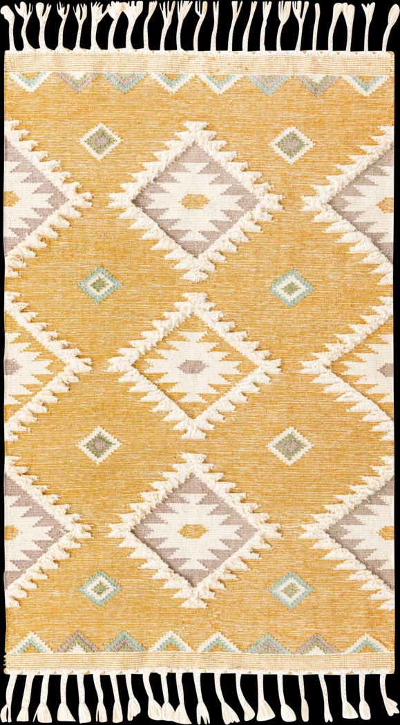 Mulde Yellow 5'1 x 8'Rug - Thumbnail - Image 1